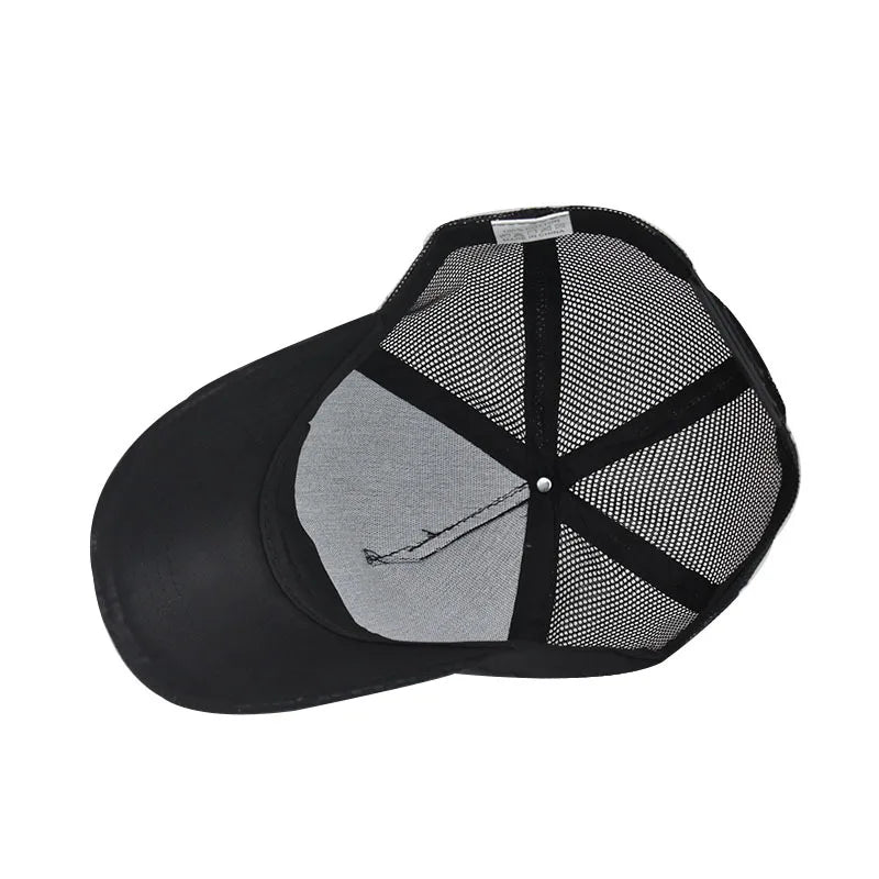 New Mesh Baseball Caps For Men Casual Embroidered Snap Back Mens Caps