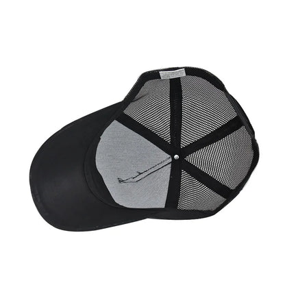 New Mesh Baseball Caps For Men Casual Embroidered Snap Back Mens Caps
