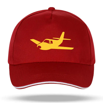 New Men Women Fashion Airplane Pilot Wings Funny Print Baseball Caps