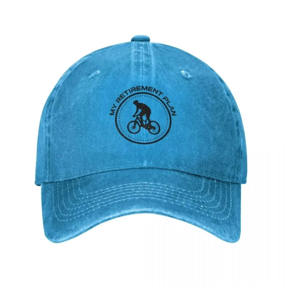 My Retirement Plan Bicycle Funny Bike Riding Rider Retired Baseball Cap