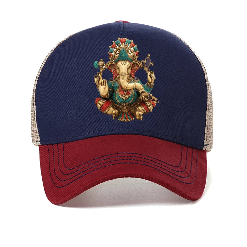 Ganesha Fashion Casual hat Hindu God of Wisdom Baseball Cap