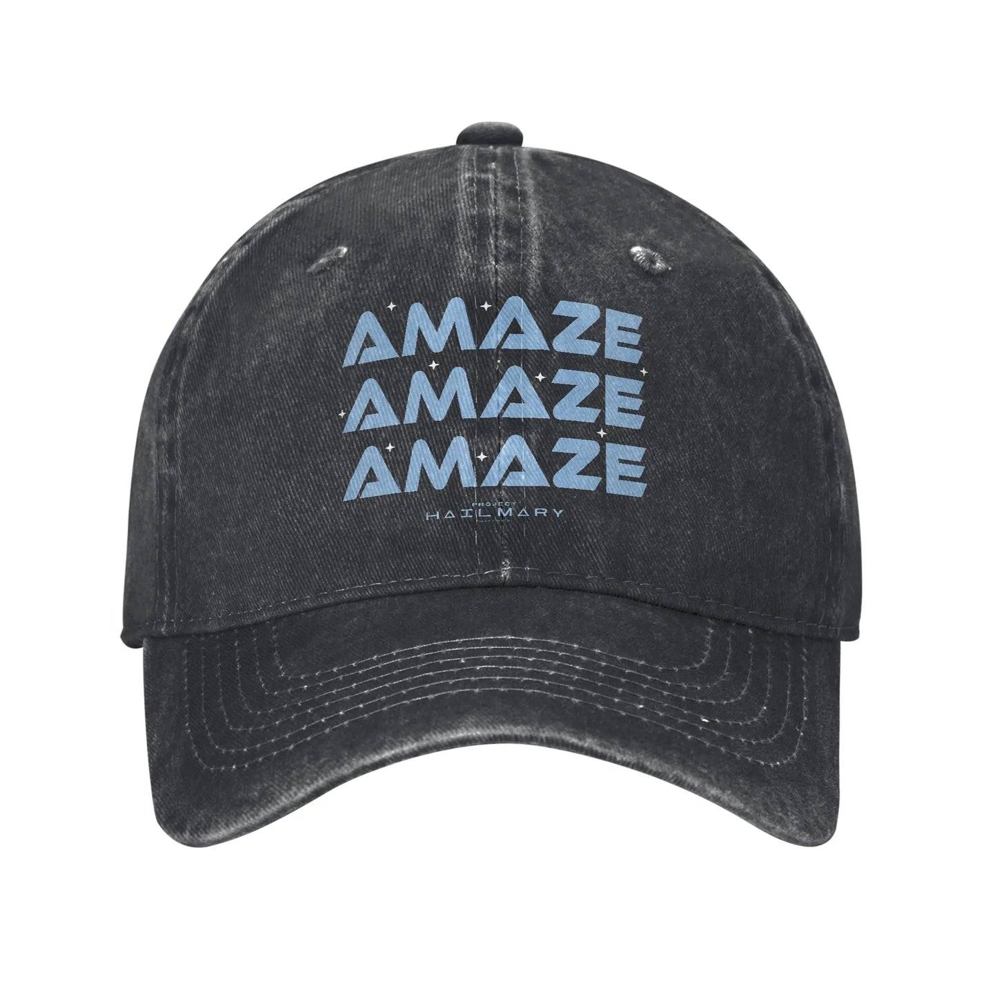 Project Hail Mary Amaze Repeat Typography Poster Baseball Cap