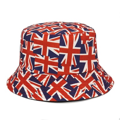 Panama Bucket Hats Animal Letter Print Fisherman Hat For Women Men
