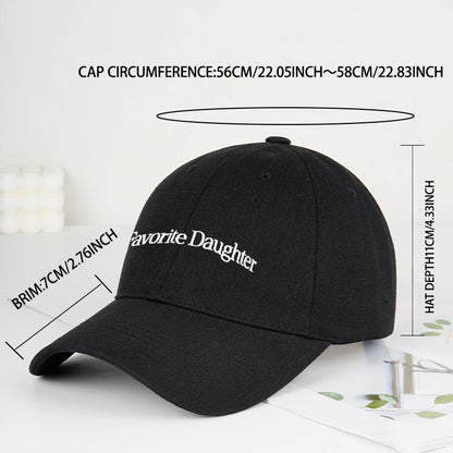 Fun “Favorite Daughter” Embroidered Soft-Peak Baseball Cap
