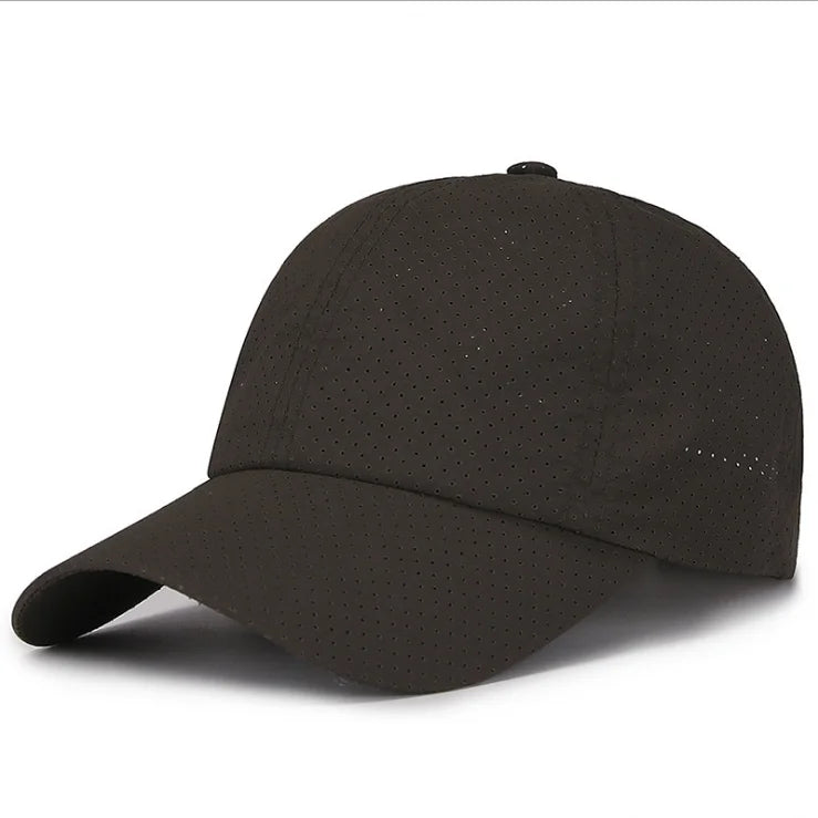 New Summer Men Women Snapback Quick Dry Mesh Baseball Cap Sun
