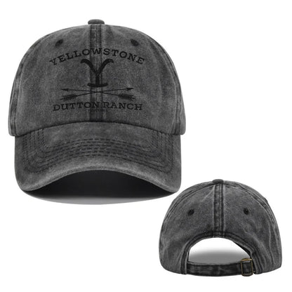 1pc Outdoor Yellowstone Dutton Ranch Hat Cross Ponytail Baseball Cap