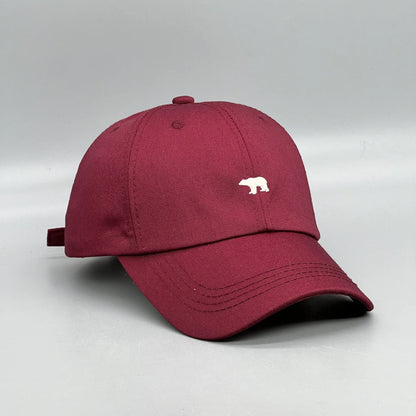 Polar Bear Embroidery Sun Hat Cotton Baseball Cap