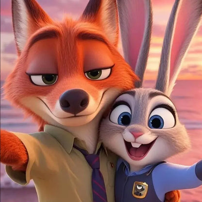 Zootopia Judy Nick Cute Versatile Protection Windproof Baseball Cap