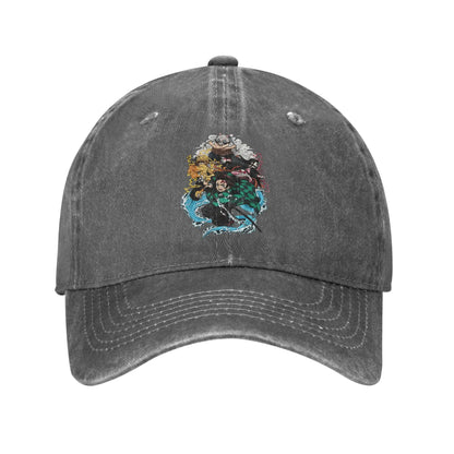 Pure Color Dad Hats Tanjiro Baseball Caps Demon Slayer