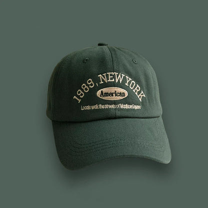 Korean Retro Baseball Hat Women's Autumn Winter Versatile Ins Street Letter