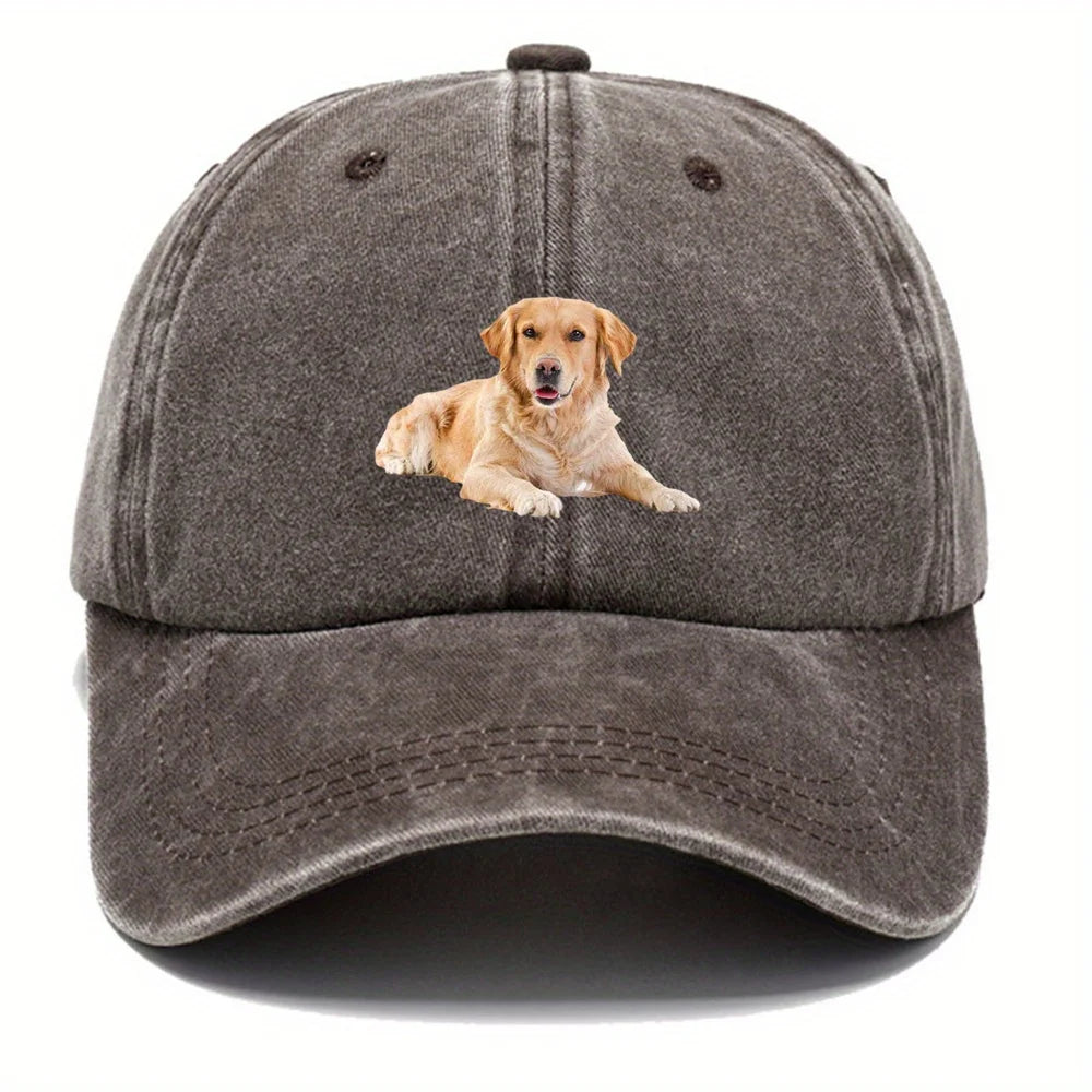 Golden Retriever Printed Baseball Cap For Both Men And Women