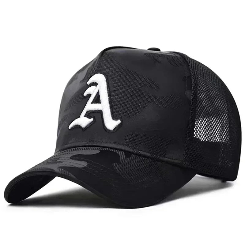 Unisex Gothic Letter A Embroidery Baseball Caps