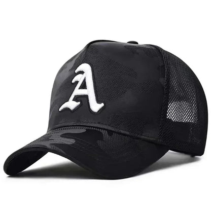 Unisex Gothic Letter A Embroidery Baseball Caps
