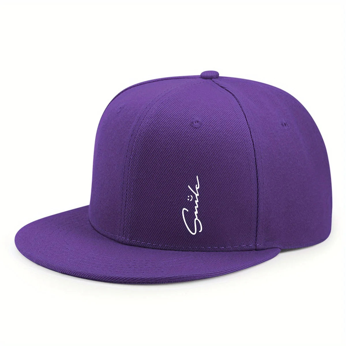 Lettered Smiley Face Print Stylish Baseball Cap For Men And Women