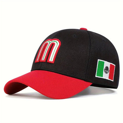 Unisex M Letter Embroidery Baseball Caps