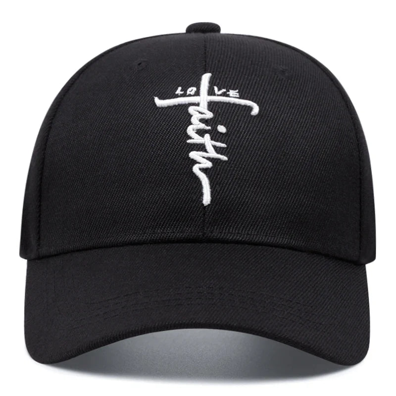 Fashion LOVE Cross Embroidered Baseball Hat