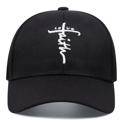 Fashion LOVE Cross Embroidered Baseball Hat