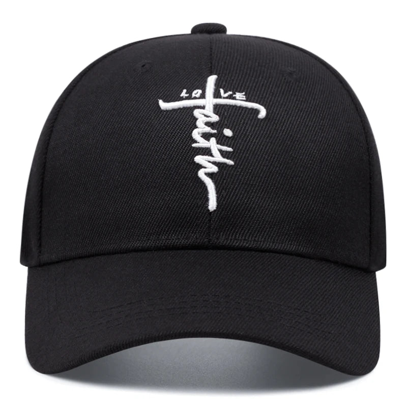Fashion LOVE Cross Embroidered Baseball Hat Unisex Personality Hat Hip Hop Hat