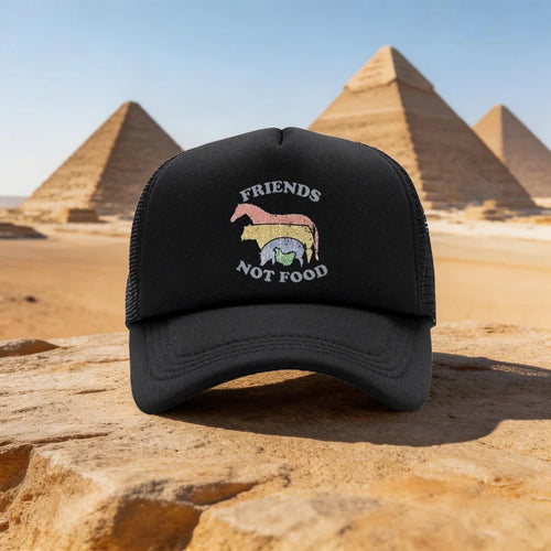 Baseball Cap With Animal Friends Pattern