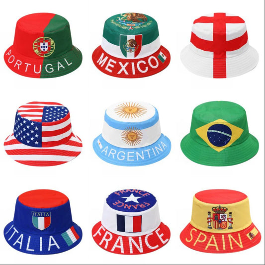 Countries Flag Bucket Hats Fashion Packable Patriotic Sun Cap