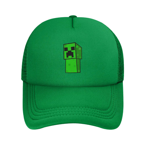 Unisex Creepers mob sticker Trucker Cap Mesh Baseball Cap