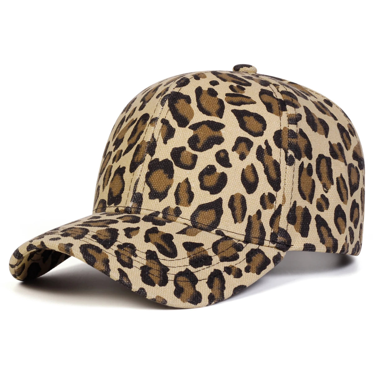 Unisex Light Panel Leopard Print Baseball Caps Spring Autumn Outdoor