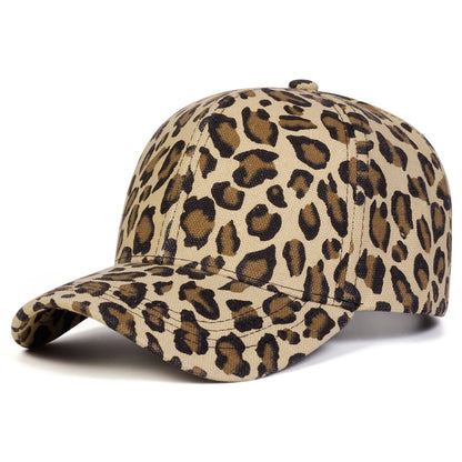 Unisex Light Panel Leopard Print Baseball Caps Spring Autumn Outdoor