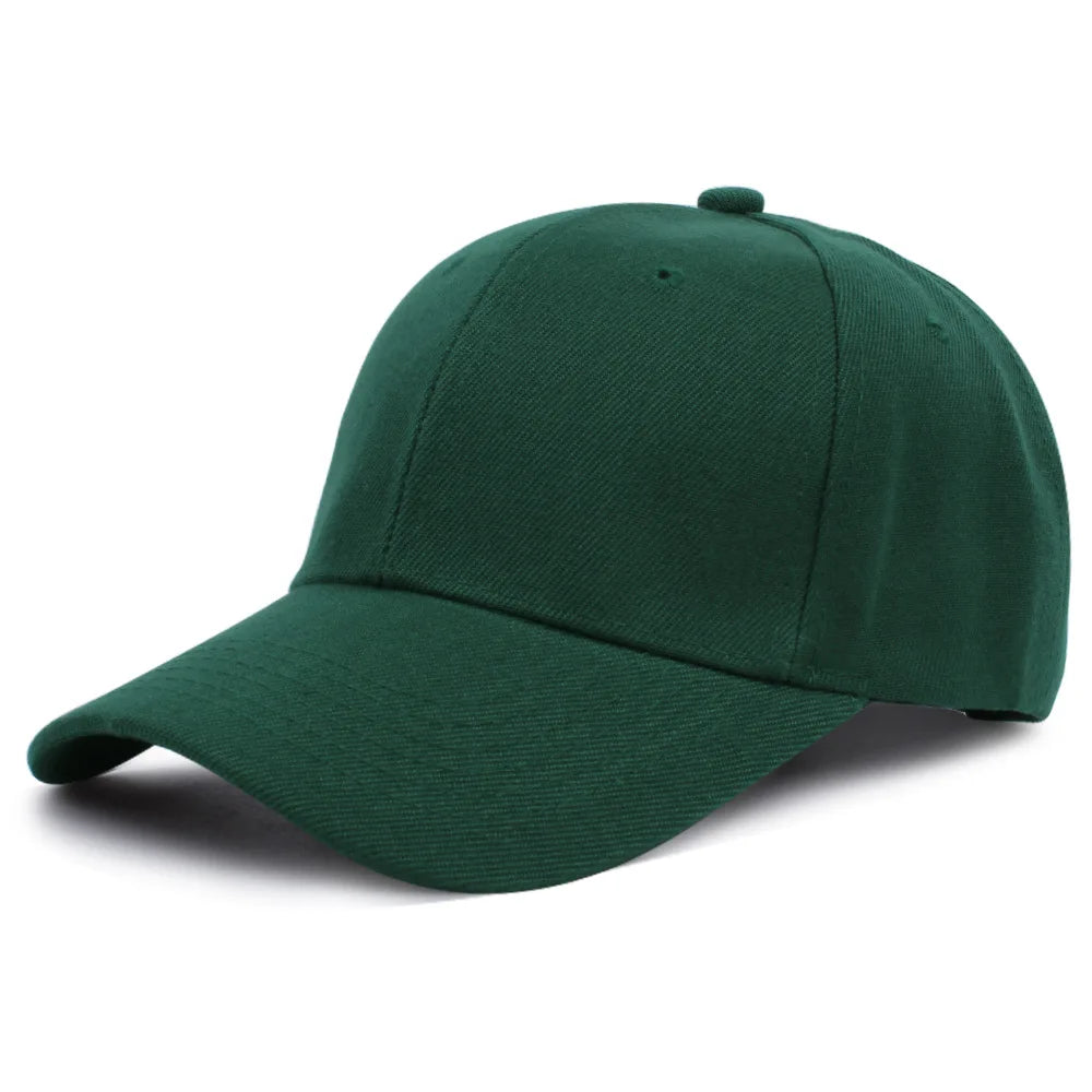 Solid Hat Smooth-Plate Sun Visor Cap Unisex Baseball Caps