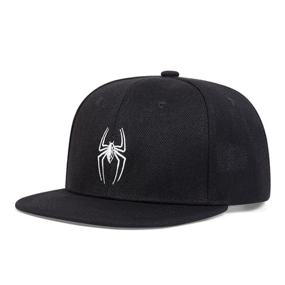 Children Spider Embroidery Hip-hop Hats