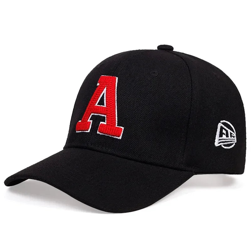 Unisex A Letter Embroidery Baseball Caps