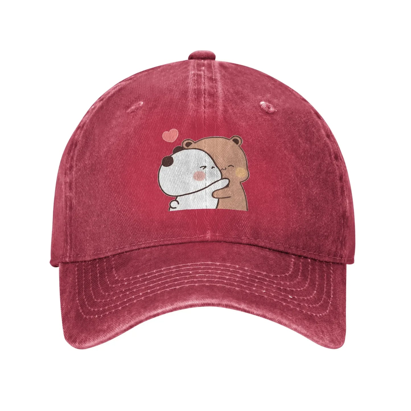 Washed Baseball Cap Kawaii Bubu Dudu Couple Pandas