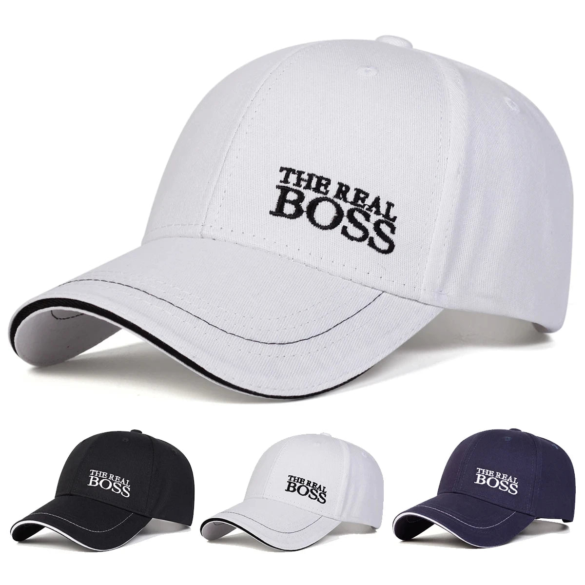 High-Quality, Unise-Friendly, Genuine Boss Letter Embroidered Baseball Cap