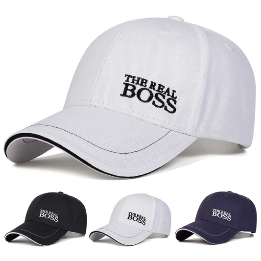 High-Quality, Unise-Friendly, Genuine Boss Letter Embroidered Baseball Cap