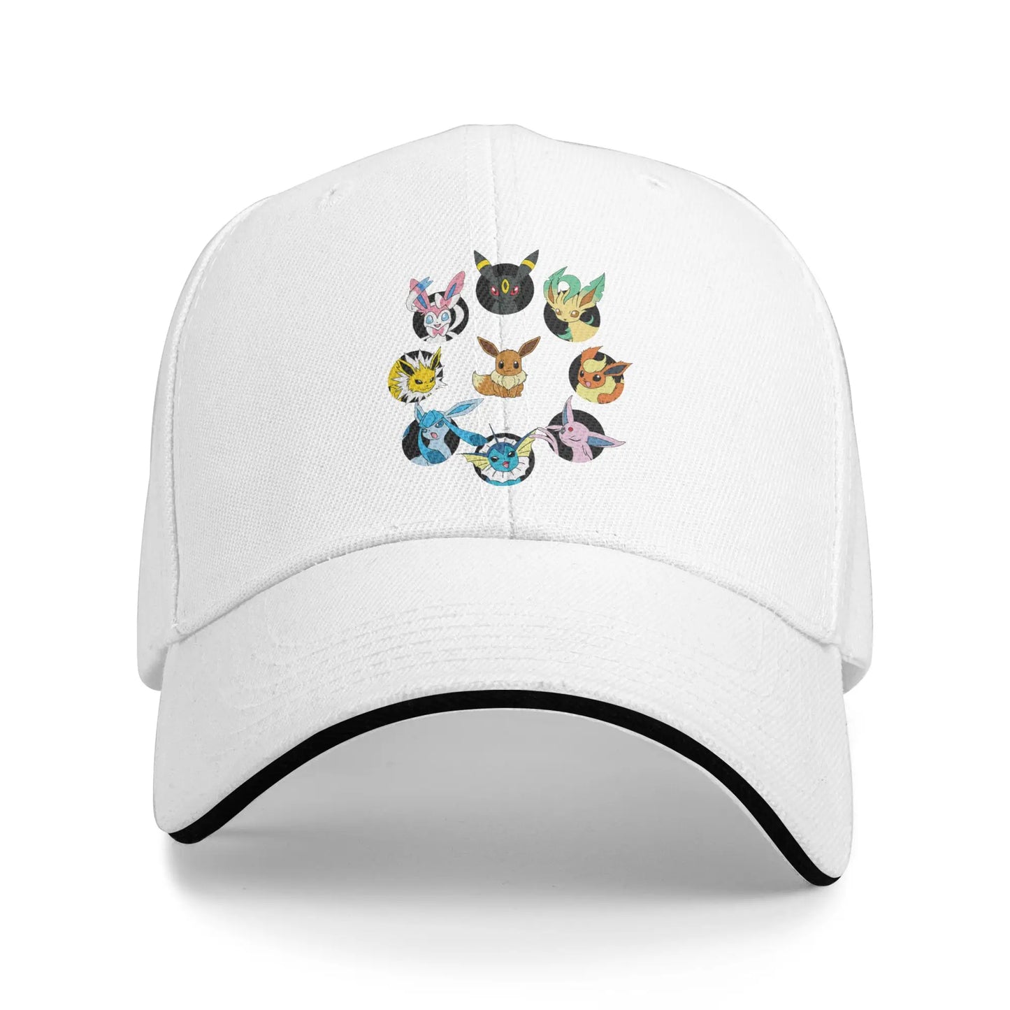 Pokemon Eevee Evolution Circle Casual Baseball Cap