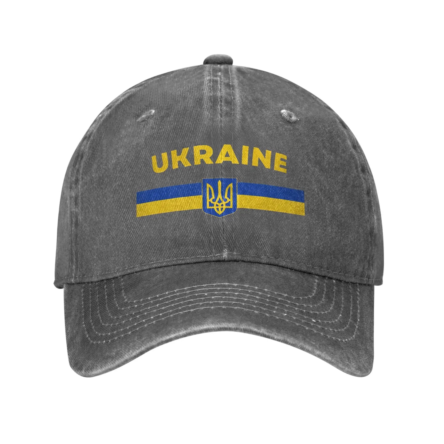 Ukrainian Coat Of Arms Washed Baseball Cap