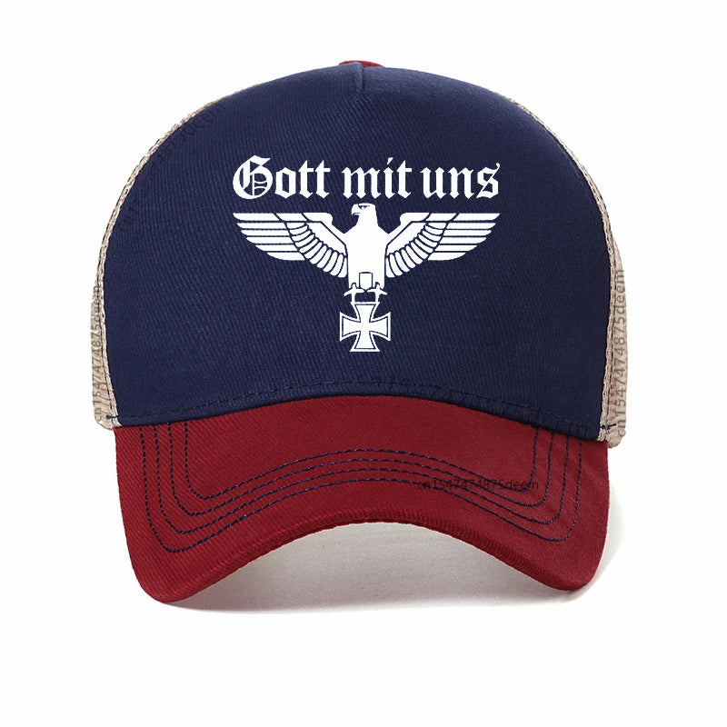 God With Us Eagle Pin WW2 Wehrmacht Military Badge Baseball Cap