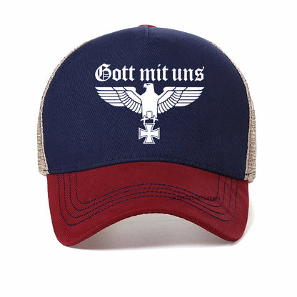 God With Us Eagle Pin WW2 Wehrmacht Military Badge Baseball Cap