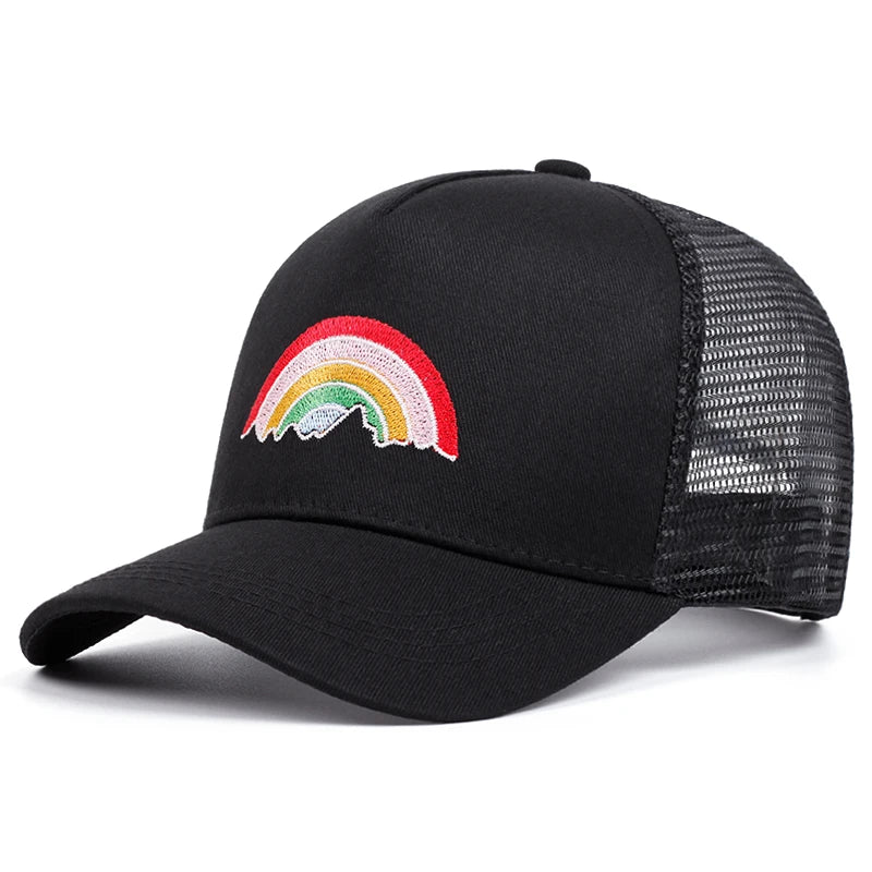 Rainbow Embroidered Baseball Caps
