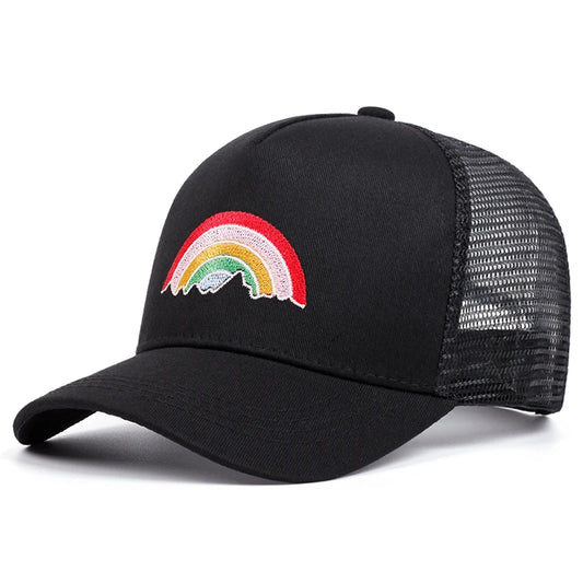 Rainbow Embroidered Baseball Caps