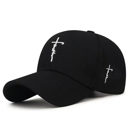 Embroidered English Cross Casual Baseball Cap
