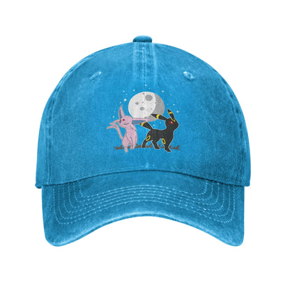 Pokemon Celestial Espeon And Umbreon Summer Baseball Hat