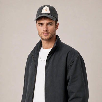 Cute Duck Ghost Graphic Baseball Cap