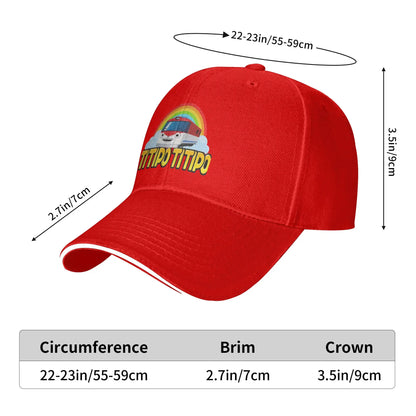 Titipo Train Baseball Caps