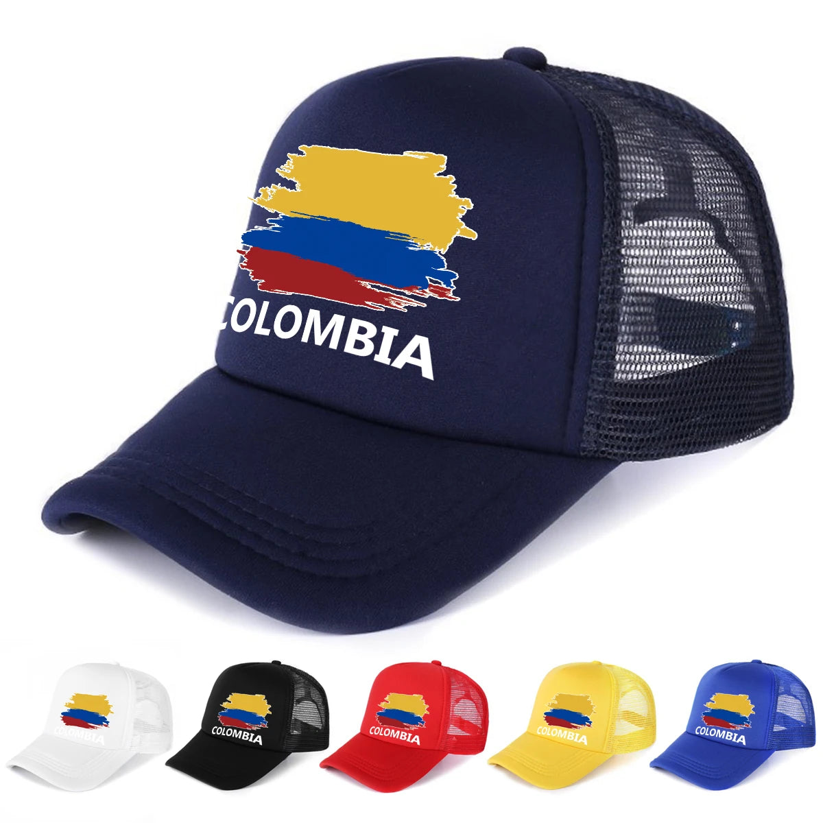 Colombia Flag Patriotic Printed Baseball Cap