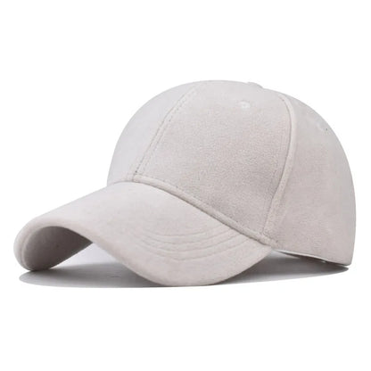 Fashion Unisex Suede Baseball Caps for Women Men