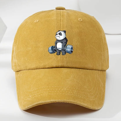 Cartoon Panda Print Baseball Cap