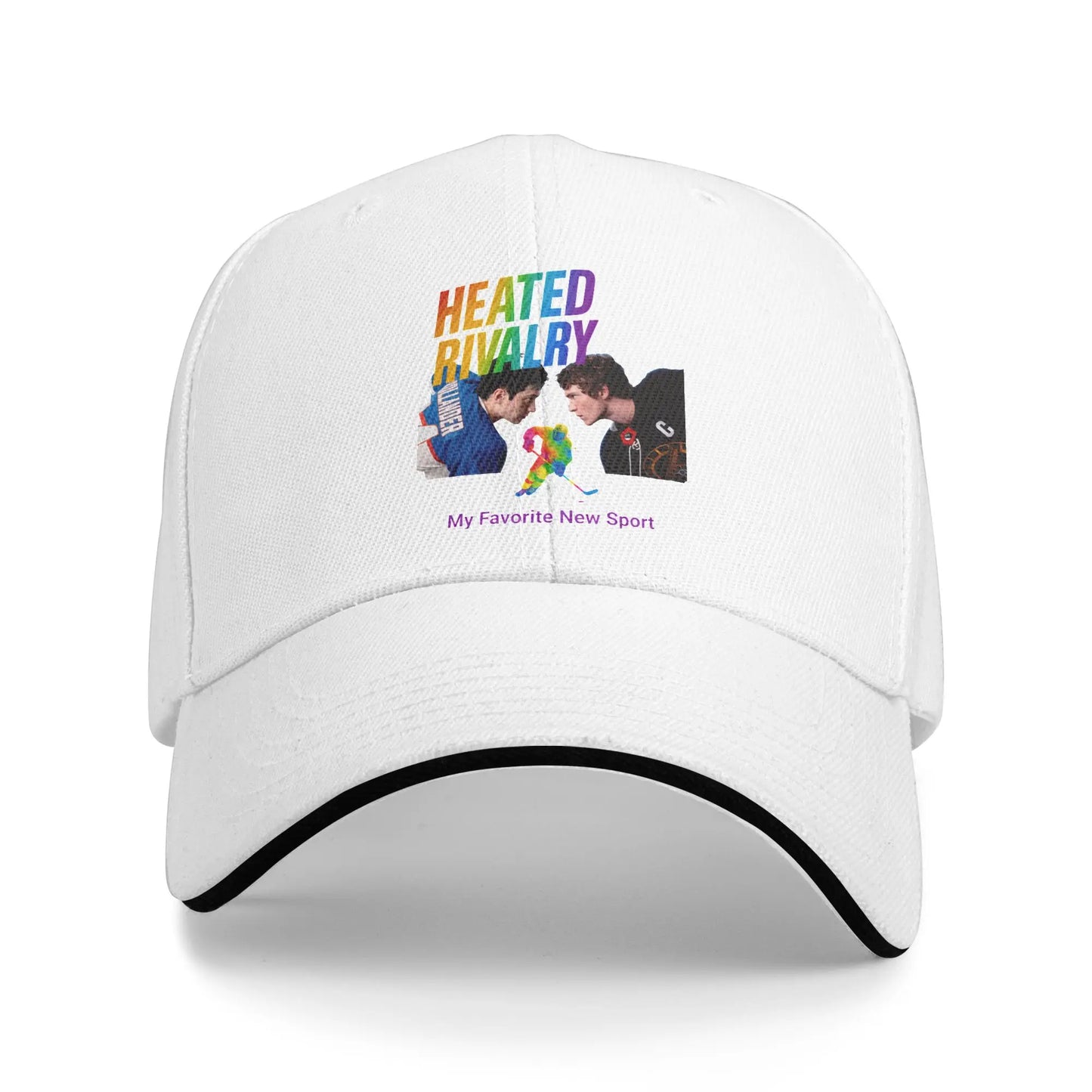 Heated Rivalry Funny Loon Quote Baseball Cap Hip Hop Stupid Canadian Wolf Bird