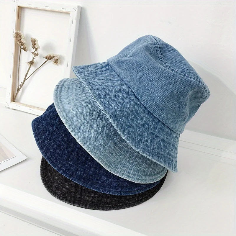 New Denim Fisherman Hat