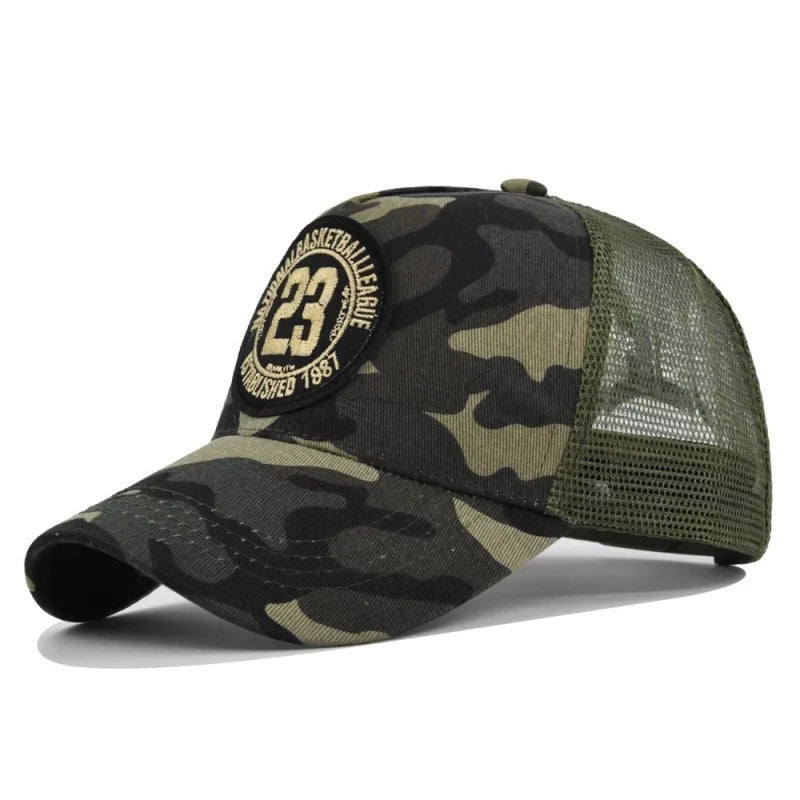 Summer Mesh Personality Sticker Embroidery Baseball Cap