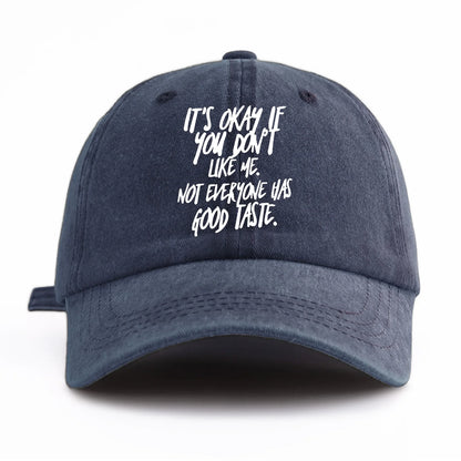 IT'S OK Print Washed Baseball Cap For Adults